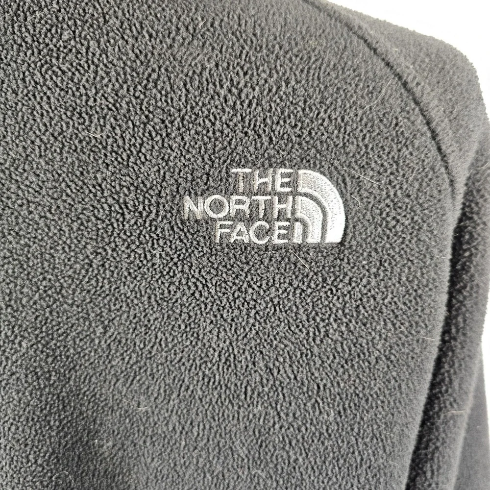 The North‎ Face Jacket Mens XL Black Fleece Full Zip Outdoor Hiking Warm Casual